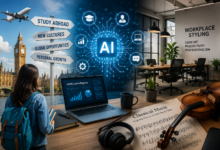 study abroad ai technology workplace styling classical music​