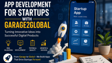app development for startups with garage2global