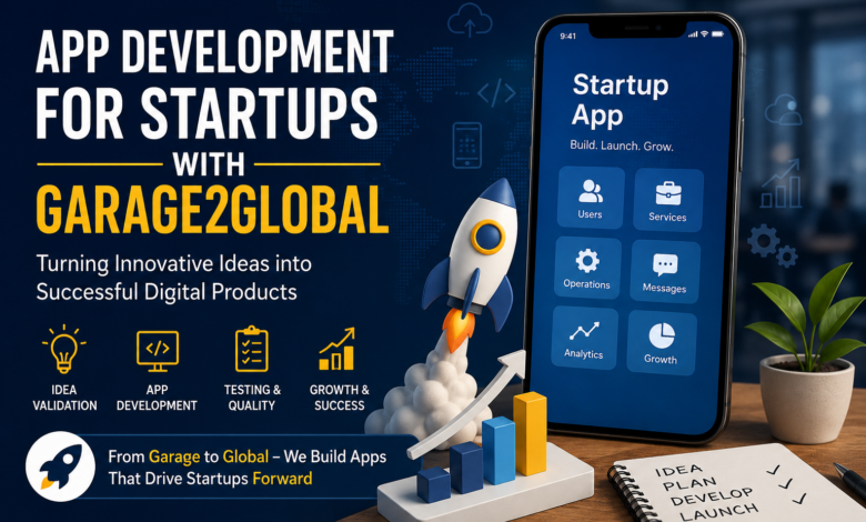 app development for startups with garage2global