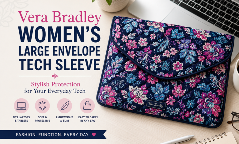 vera bradley women's large envelope tech sleeve