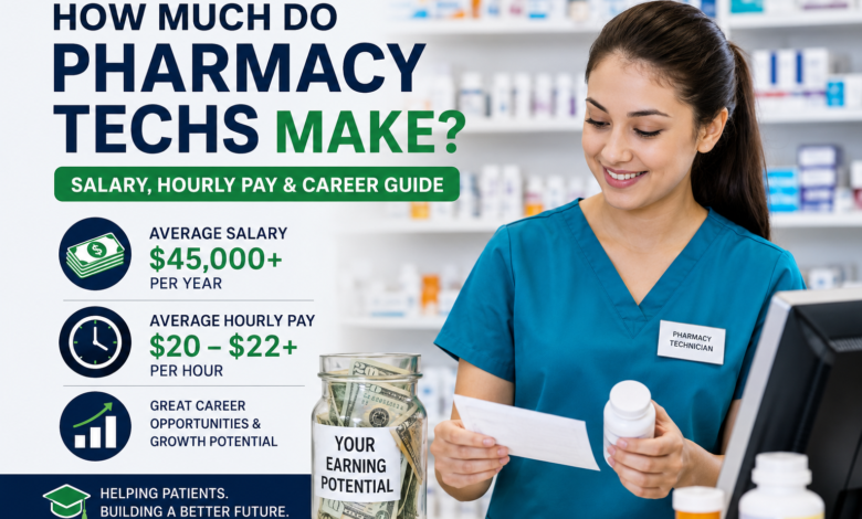 how much do pharmacy techs make
